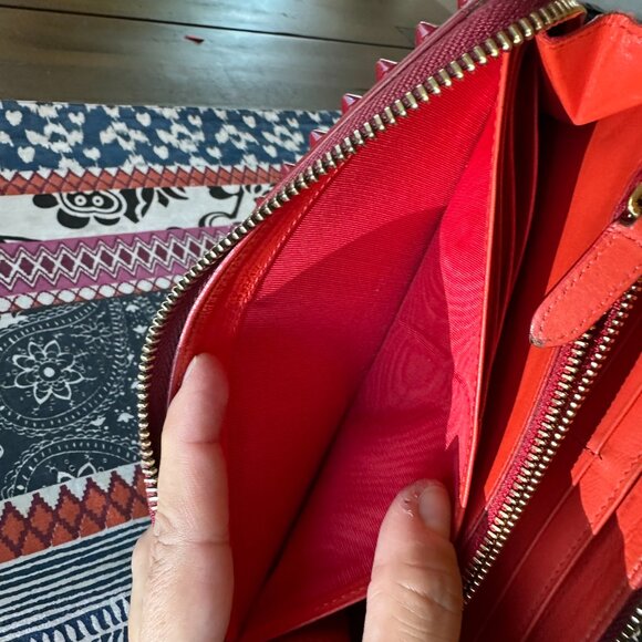 Christian Louboutin Red Panettone Zip Wallet, Vintage, Preowned - Picture 14 of 14